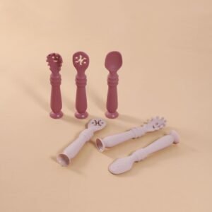 Baby Silicone Self Feeding Spoon (3 Pcs / Set)