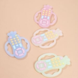 Transparent Remote Control Baby Teether Toy