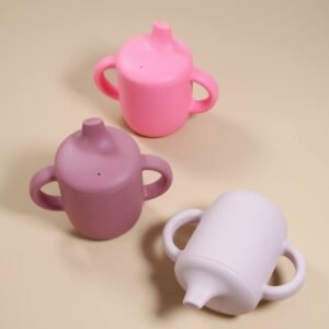 Silicone Flat Spout Cup For Baby