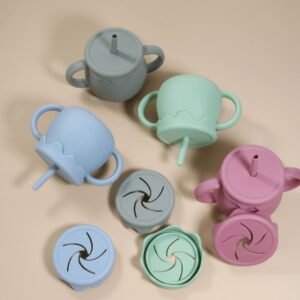 Silicone Jam Cup & Snack Cover For Baby