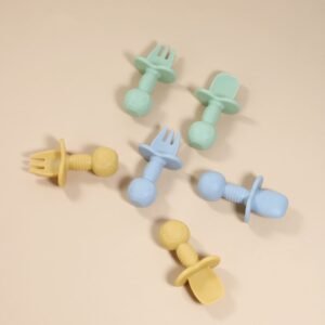 Baby Silicone Bear Spoon & Fork