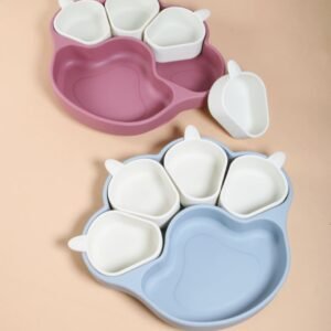 Silicone Cat Paw Plate With Suction