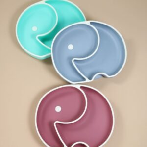 Silicone Elephant Plate With Suction