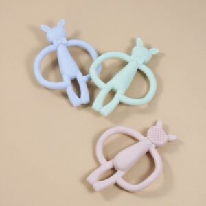 Handheld Rabbit Teether Toy